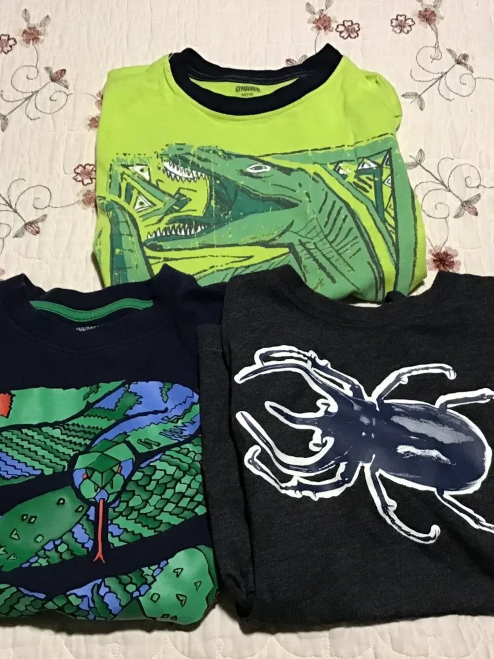 Lot of 3 Gymboree Boy's Size 7/7-8 Short Sleeve Graphic Tees